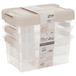 3 boîtes de rangement