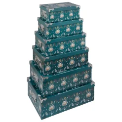 6 boîtes de rangements