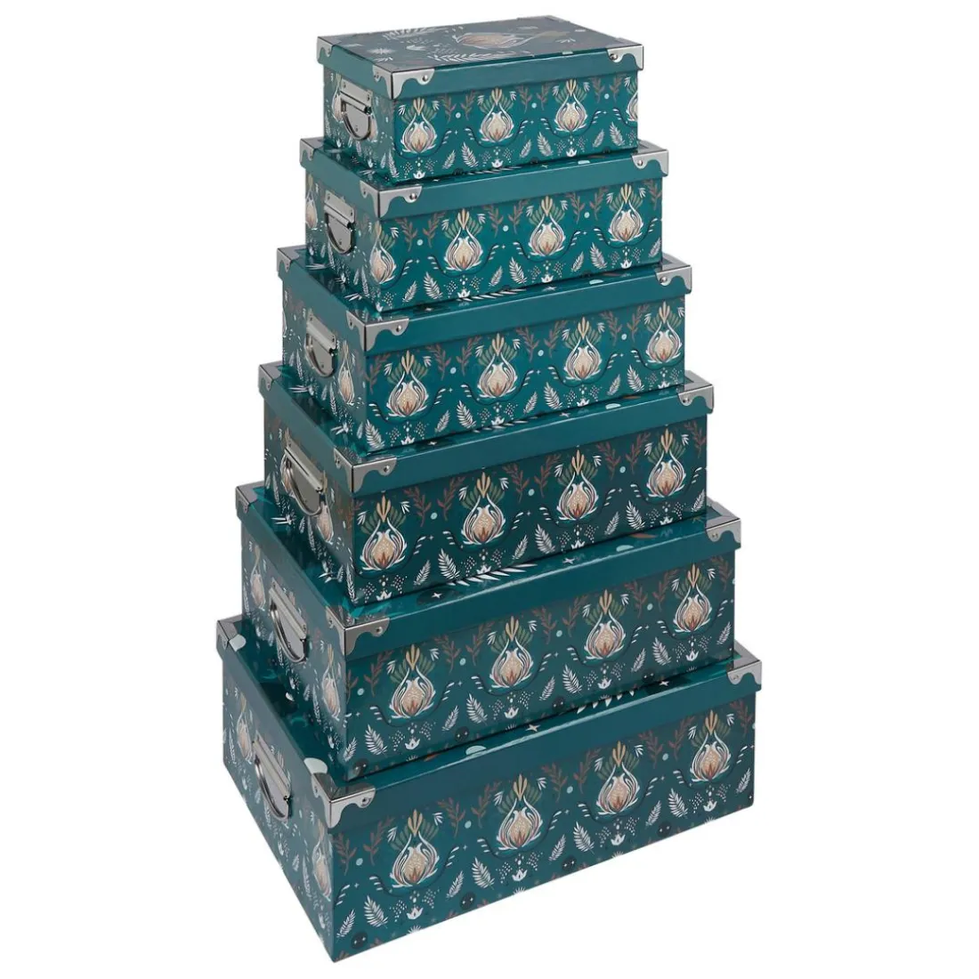 6 boîtes de rangements