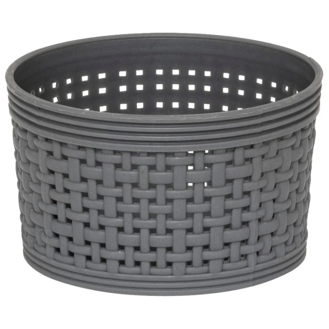 10 paniers organisateurs gris