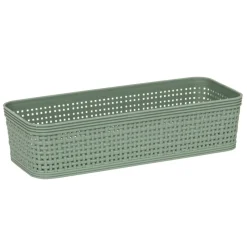 10 paniers organisateurs vert