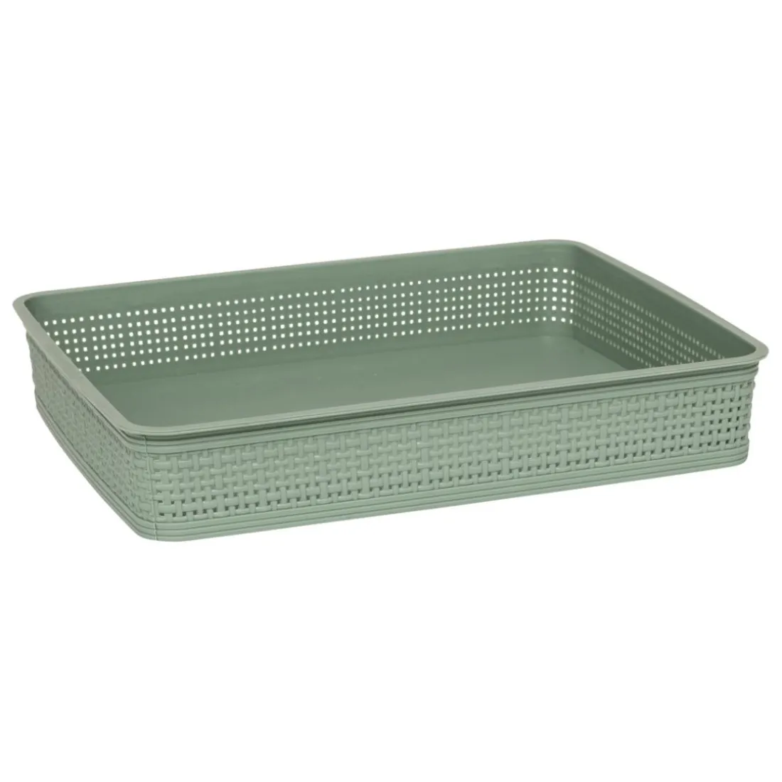 10 paniers organisateurs vert