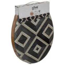 Abattant Canvas Noir