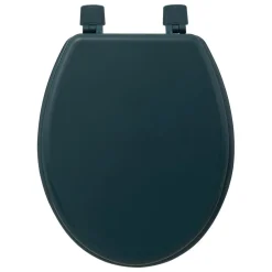 Abattant WC bleu pétrole bois