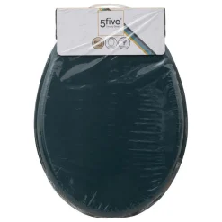 Abattant WC bleu pétrole bois