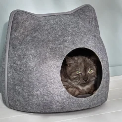 Abri pour chat en Textile Chatoune Gris