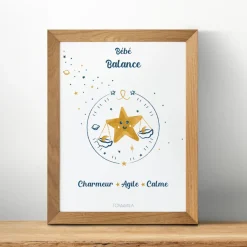 Affiche de décoration bébé Balance