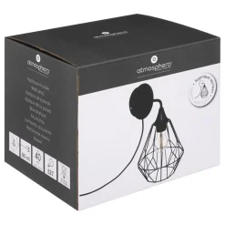 Applique Flave noir en métal D19cm