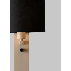 Applique Florence liseuse sable abat-jour noir