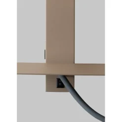 Applique Florence liseuse sable abat-jour noir