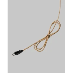 Applique Florence sable abat-jour blanc