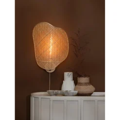 Applique murale Kinabalu bambou abat-jour naturel