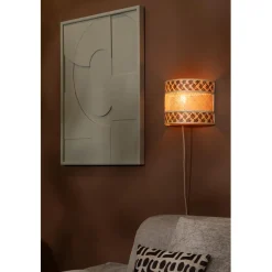 Applique murale Langkawi bambou abat-jour naturel marron