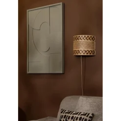 Applique murale Langkawi bambou abat-jour naturel marron