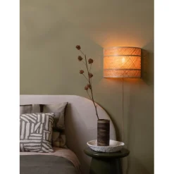 Applique murale Langkawi bambou abat-jour naturel