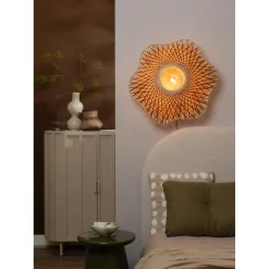 Applique murale Madura bambou naturel marron