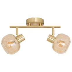 Applique murale plafonnier Pilia ambre