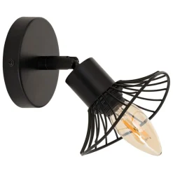 Applique murale/plafonnier Adelia noir