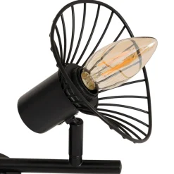 Applique murale/plafonnier Adelia noir