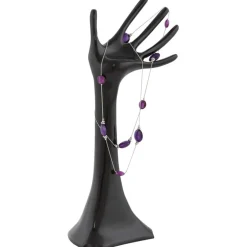 Arbre à bijoux 'MANO' en aluminium peint noir