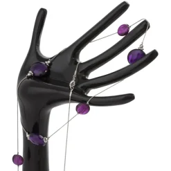 Arbre à bijoux 'MANO' en aluminium peint noir