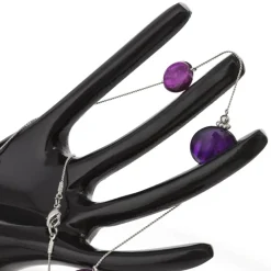 Arbre à bijoux 'MANO' en aluminium peint noir