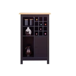 Armoire à bouteilles HELINA coloris noir