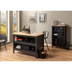 Armoire à bouteilles HELINA coloris noir