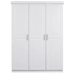 Armoire 3 Portes en Pin massif blanc NOWO