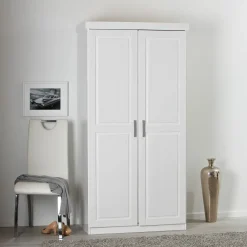 Armoire blanc 2 portes AKOON