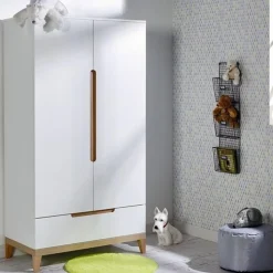 Armoire Blanche 100 x 188 x 52 cm EVIDENCE