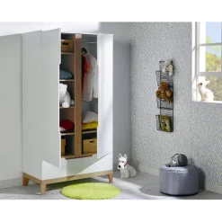 Armoire Blanche 100 x 188 x 52 cm EVIDENCE