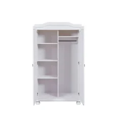 Armoire en Bois Massif Laqué Blanc HEDDA