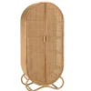 Armoire en rotin 2 portes en cannage couleur brun miel KALLY