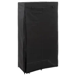 Armoire penderie modulable tissu noir