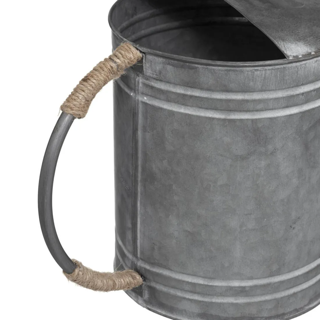 Arrosoir en métal zinc H 25 gris