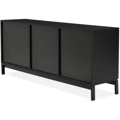 Bahut design 'HIPPIE' en bois noir