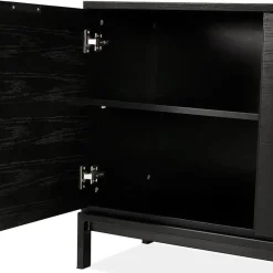 Bahut design 'HIPPIE' en bois noir