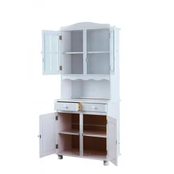 Bahut Vaisselier VALENCIA 2 Portes Blanc