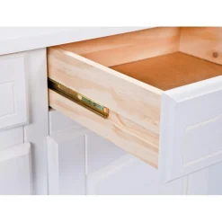 Bahut Vaisselier VALENCIA 2 Portes Blanc