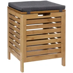 Banc de rangement bambou