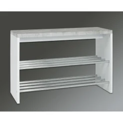 Banc de rangement chaussure avec plateau décor beton