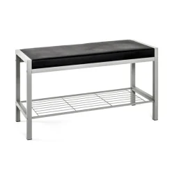 Banc de rangement chaussures assise rembourée