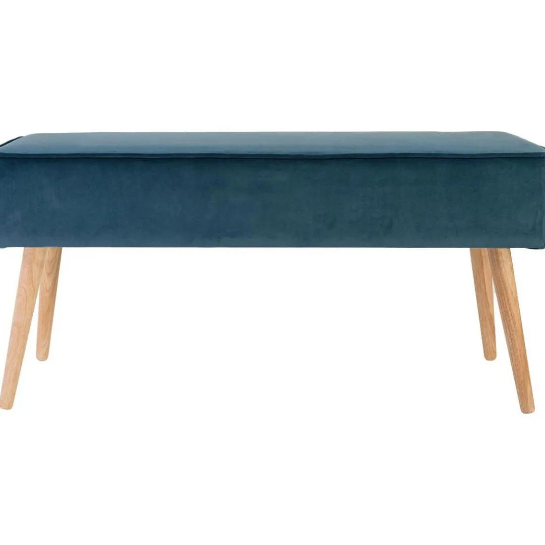 Banc Scandinave En Velours Bleu Foncé VIXY