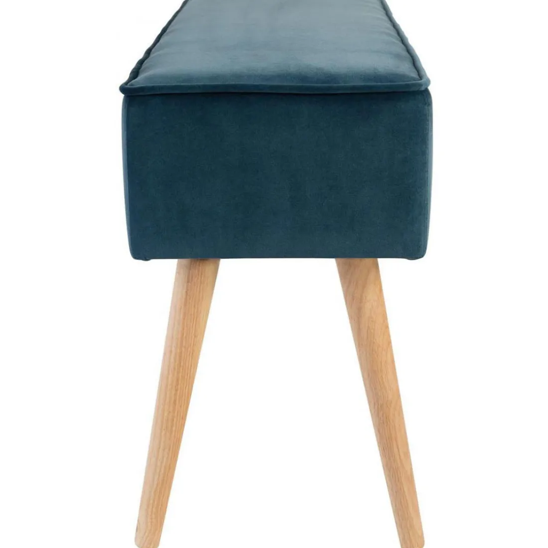 Banc Scandinave En Velours Bleu Foncé VIXY