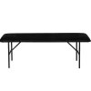 Banc Velours Noir LUCCE