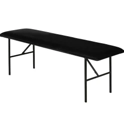 Banc Velours Noir LUCCE