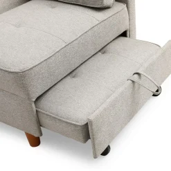 Banquette 2 places convertible Zinez Tissu Beige