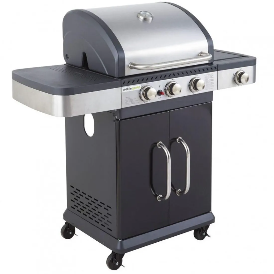 Barbecue gaz FIDGI 3 Brûleurs avec desserte et évier