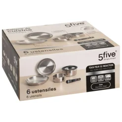 Batterie de cuisine 6 pièces en inox